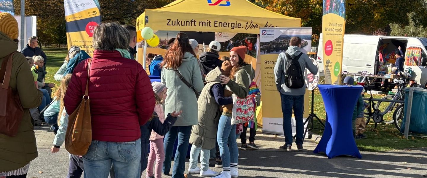 Der Stadtwerke Vertriebstand