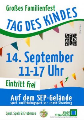 Einladungsplakat zum Tag des Kindes am 14.09.2025