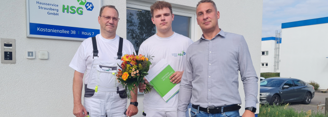 HSG Azubi nach Abschluss mit Chefs