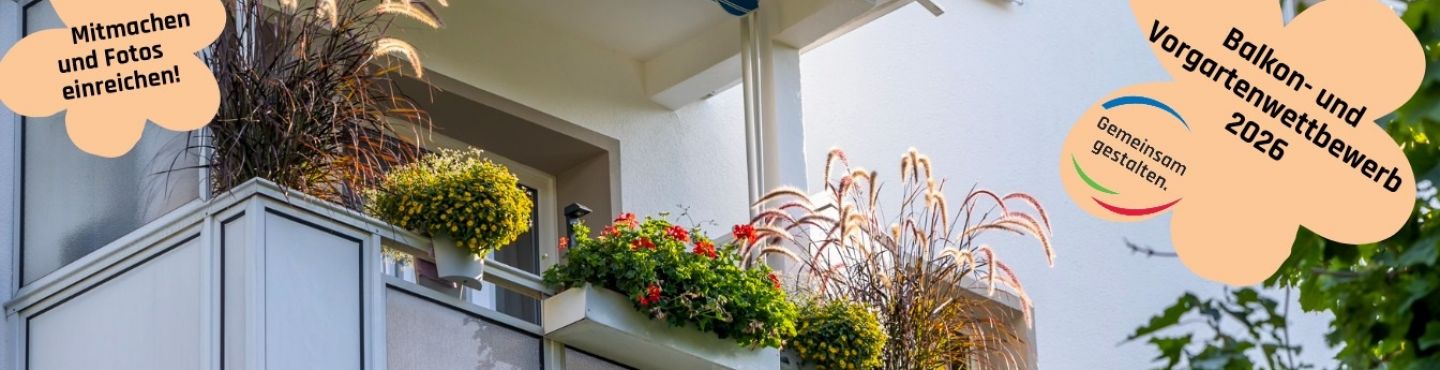 Balkon mit Pflanzen