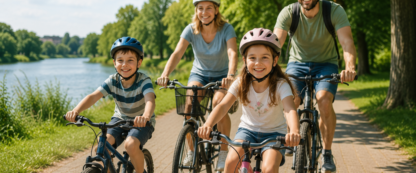 Familie auf Rädern