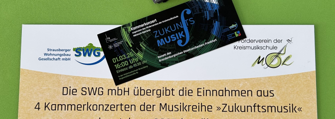 Scheck und Eintrittskarte